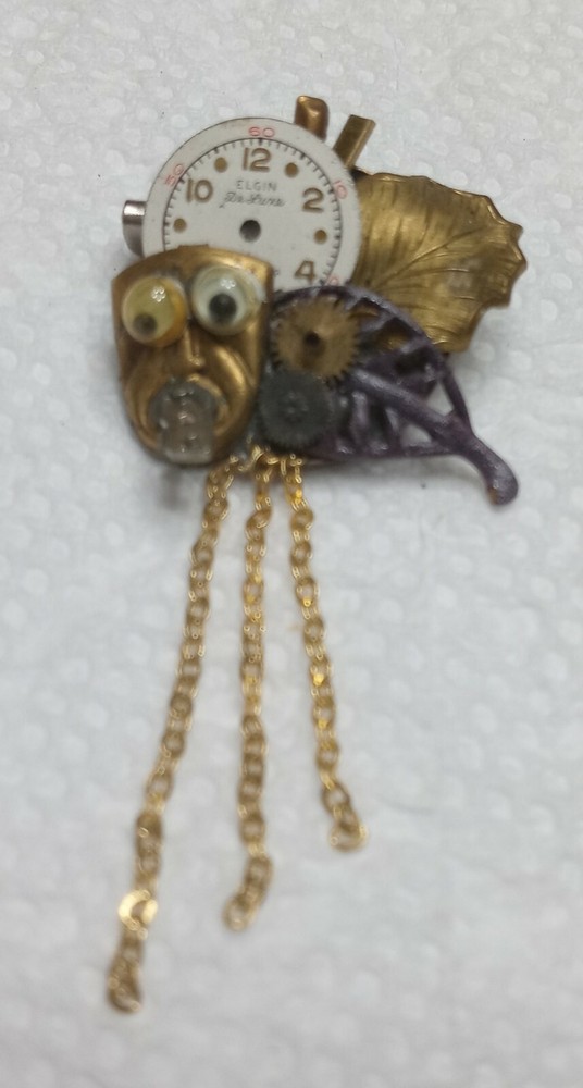 OOAK (one of a kind) Vintage Handcrafted Brooch Pin Unsigned (BRCH056)