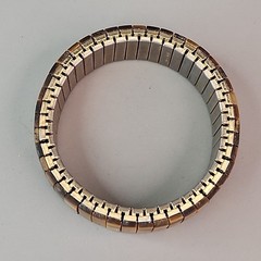 Vintage Tigers Eye Expandable Bracelet Hong Kong Stretch 6.5″
