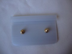 VINTAGE SAMUEL HUANG DESIGNER CLOISONNE RETRO ABSTRACT PURPLE ENAMEL EARRINGS