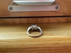 Sterling Silver Ring Size 8.25 Band with Purple Stone Amethyst?
