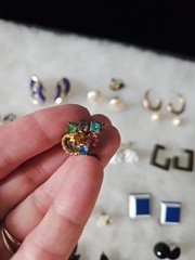Vintage Earring Lot of 24 pairs. signed Coro