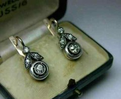 Art Deco Style 2Ct Lab Created Diamond Drop Wedding 14K White Gold FN Earrings