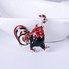Cartoon Cute Chicken Brooch Enamel Animal Badge Clothes Lapel Pin Jewelry Gift
