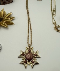 Vintage Jewelry Lot Nolan Miller Watch Espo Opal Pendant 14K GP Crystal Brooch