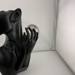 Cuff Bracelet Vtg Metal Dark SilverT 7” Approx 2-1/2” Wide Trendy Boho Biker