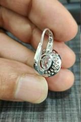 Vintage Art Deco Style 2.85Ct Diamond Drop Dangle 925 Silver Engagement Earrings