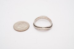 Vintage Sterling Silver 925 Ring Size 8.5 Textured
