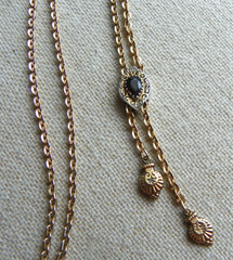 Victorian REVIVAL 1940s Vintage Slide Necklace (Needs clasp repair)