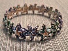 Vintage Girls Bracelets Ocean Theme Costume Dress Up Jewelry Lot Of 4