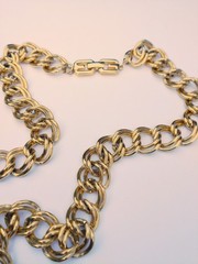 GIVENCHY Double Link 30″ Gold-Tone Chain Designer Classic VTG Necklace