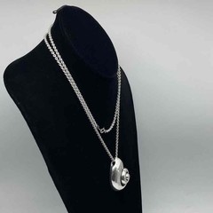 Trifari Sterling Silver 925 Nautilus Shell Pendant Necklace 35″ 42.5g
