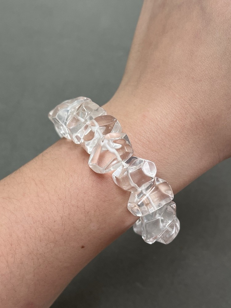 Vintage Rock Quartz Crystal Bracelet