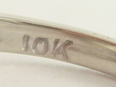 Vintage 10K Yellow and White Gold 1950’s Diamond Princess Ring Size 6.25