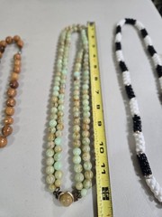 Mixed Lot 5 Beaded Necklaces Multicolor Unisex Adults Fashion Jewelry (LOT 1)