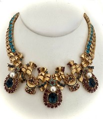 Vintage Ciner Necklace – Wonderful, Colorful, Art Deco Hints, Excellent & Signed
