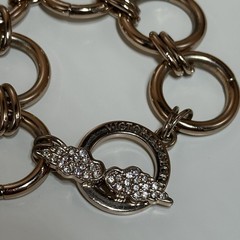 Vintage Victoria’s Secret Bracelet Y2K Angel Wings Rose Gold Tone