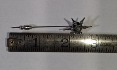 MMA Star Crystal Bohemian Style Sterling Stick Pin Metropolitan Museum of Art NY