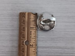 Vtg SJ925 Sterling Silver Indian Coin 1951 Horse Statement Ring One Pice Size 9?