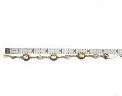 7” Vintage AMCO 1/20 14k Gold Filled Cameo Bracelet 6.3g