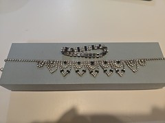Vtg 1950’s-1960’s Light And Blue Sapphire Necklace And Bracelet