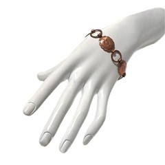 Copper Bracelet 7″ Concho Southwestern Rustic Americana Cowgirl Boho Rodeo VTG