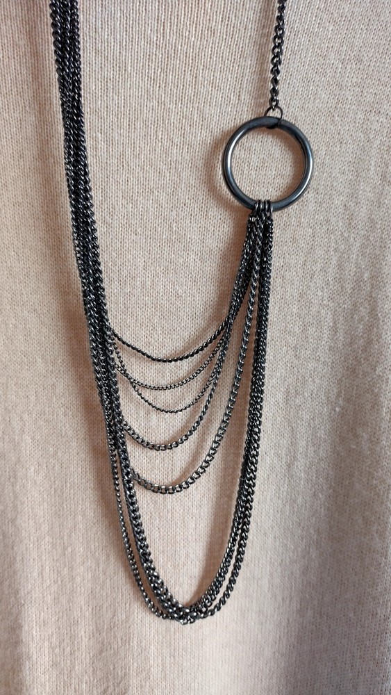 Vintage chain metal necklace