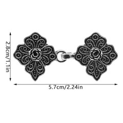 yyangz 2 Pair Leaf Shaped Alloy Snap Clips Rose Leaf Sweater Clips Women’s