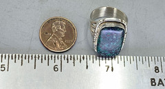 Sterling Silver Ring, Authentic Eilat Stone Ring-Size. 7.25