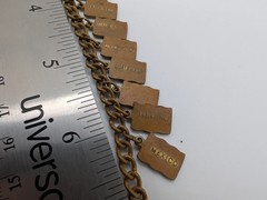 Vintage Enamel World Flag Charm Bracelet Brass Tone Travel Souvenir 18 Flags 7″