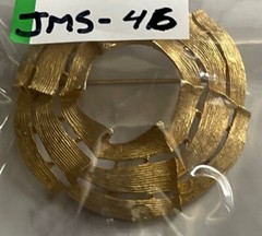 Vintage Gold Tone Brooch Pin Jewelry JMS-46