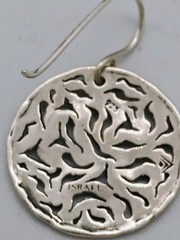 Vintage Silpada Salta Escape Sterling Silver filigree Circle earrings Retired