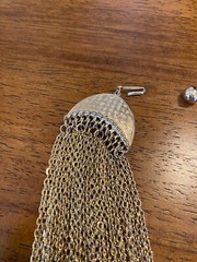 Vintage Multi-Strand Gold Chain Necklace Unsigned Statement Costume