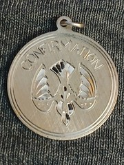 Vintage JMS Sterling Silver CONFIRMATION Charm/Pendant, 2.95g