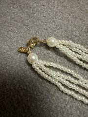 Lot of Necklaces Vintage (2) Lady Remington Faux Pearl (1) Gold Chain