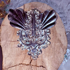 Vintage Signed JANE Davis 1997 AOL Angels of Love Angel Brooch Collectible