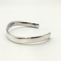 Vintage EMPORIO ARMANI Sterling Silver Curved Cuff Bracelet 5” Marked 925 28g#26