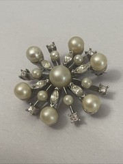 Vintage Marvella Faux Pearl Brooch
