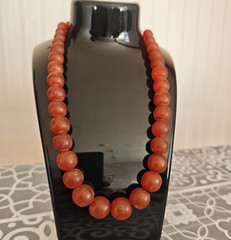 Amber necklace, Stone Beads Vintage USSR Baltic. Kaliningrad. jewelry amber
