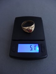 VINTAGE VARGAS 10K GF OVAL SHIMMER SUN STONE SOLITAIRE RING SIZE 11.75
