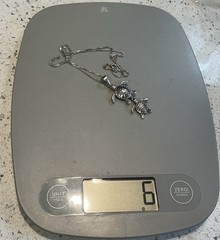 Vintage Sterling Silver Turtle Pendant And Necklace, 18” Chain, Mexico. 6 Grams