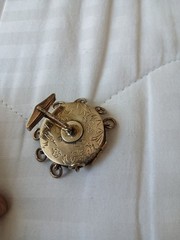 Vintage Sterling Silver cufflink Locket Snuff Box depicting Bullfighter