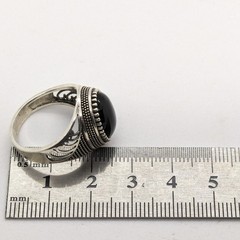 Vintage Luxury RING Silver 925 with Big Bright Stone -size: 9US (19mm), 6.2g| #6