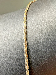 Vintage OTC Italy Sterling Silver 925 2mm Necklace 20″