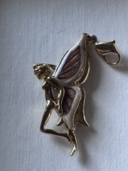 6 Vintage Kirks Folly Fairy Angels Charms Retired NIB Full Set