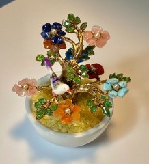 AUTHENTIC SWOBODA GEM TREE ~ MULTI-STONE, BIRD ON TREE ~ STUNNING!