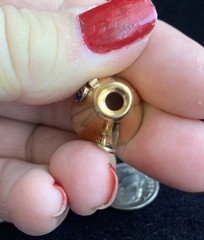 Vintage JMF 1/10 Gold Filled Cheer Bull Horn Charm/Pendant Collectible Glory Day
