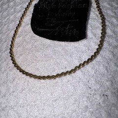 18 kt Yellow Gold Plated Serpentine Link 7” Bracelet Vintage