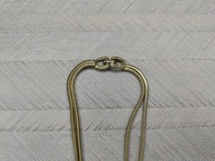 Signed Francois Necklace Pendant Gold Tone Finish 15″ Two Strand Vintage PB