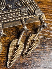 VINTAGE ISRAELI ISRAEL NECKLACE PENDANT BROOCH STER. SILVER .925 HANDMADE