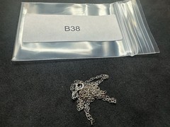 0.68g Vintage Sterling Silver 925 Oval Link Chain Necklace 18 in M